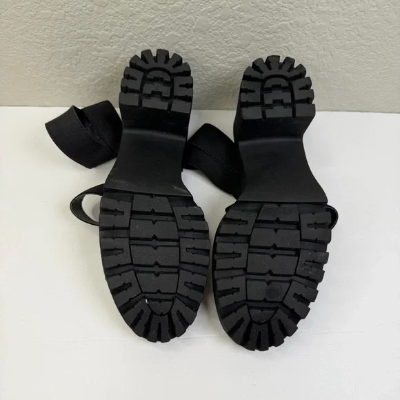 Union Bay Women’s Black Lucca Platform Chunky Block Heel Strappy Sandals Sz 8.5 - Picture 10 of 10